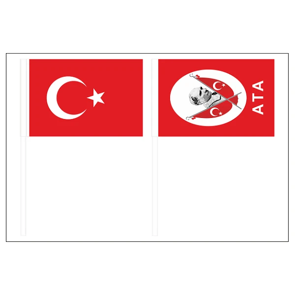 KAĞIT BAYRAK - Plastik Sopalı Kağıt Türk Bayrağı Ölçüleri