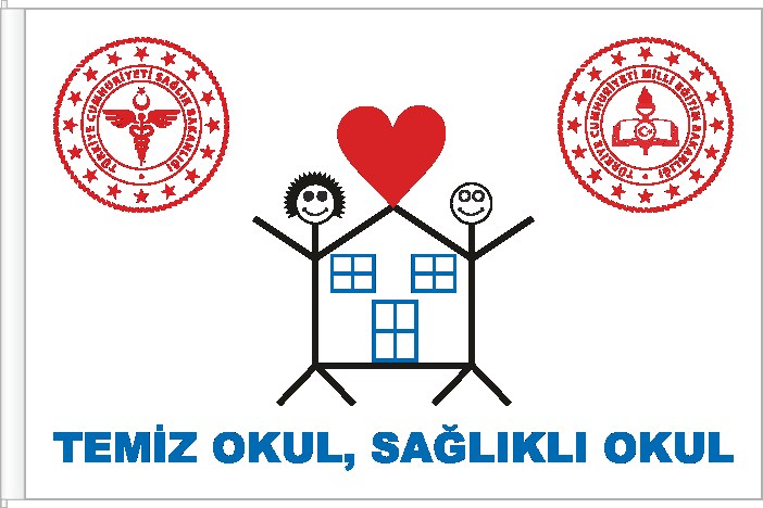 MEB Beyaz Bayrak - Temiz Okul Sağlıklı Okul Bayrak ve Flaması