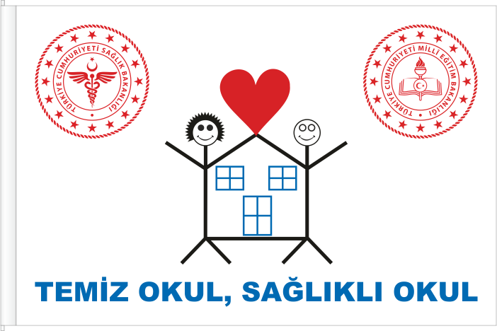 MEB Beyaz Bayrak - Temiz Okul Sağlıklı Okul Bayrak ve Flaması