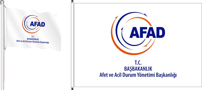 AFAD Afet ve Acil Durum Yönetimi Başkanlığı Bayrağı