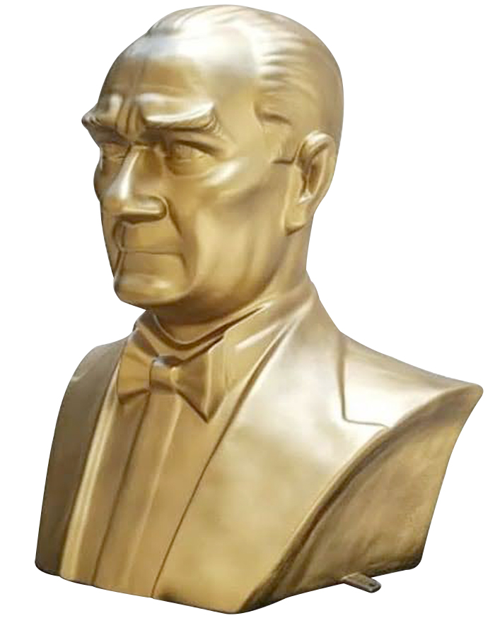 80 cm Fiberglass Atatürk Büstü - 80FGKM2