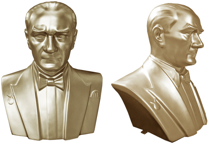 80 cm Fiberglass Atatürk Büstü - 80FGKM2