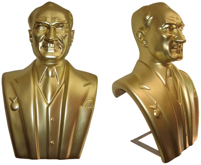 70 cm Fiberglass Atatürk Büstü - 70FGKM1
