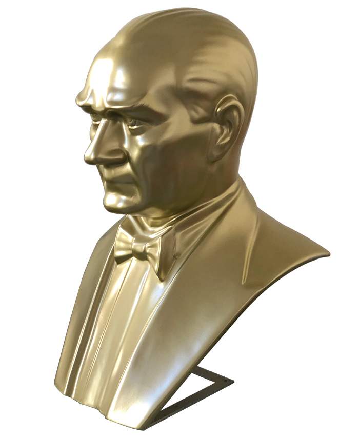 80 cm Fiberglass Atatürk Büstü - 80FGKM1