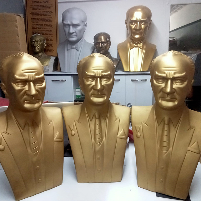60 cm Fiberglass Atatürk Büstü - 60FGKM1