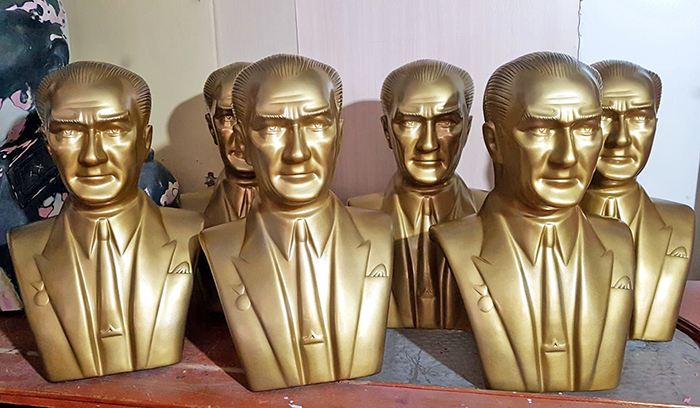 60 cm Fiberglass Atatürk Büstü - 60FGKM1