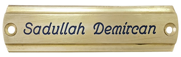 PDK31 Alüminyum Klasik Pahlı Lama Ev Dış Kapı İsimliği
