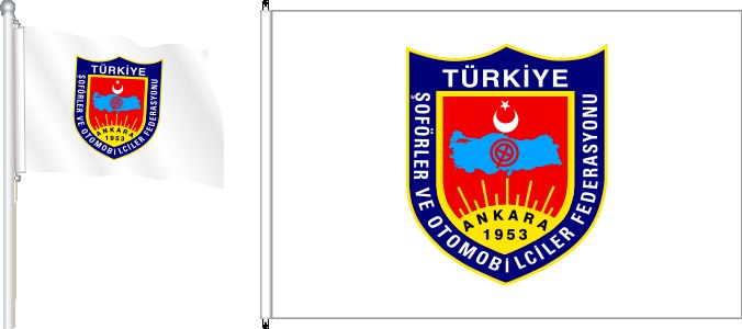 TŞOF Türkiye Şoförler ve Otomobilciler Federasyonu Bayrak ve Flamaları
