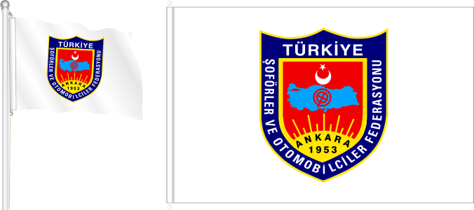 TŞOF Türkiye Şoförler ve Otomobilciler Federasyonu Bayrak ve Flamaları
