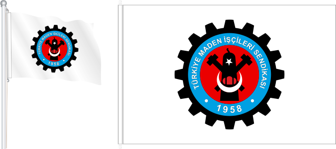 Türkiye Maden İşçileri Sendikası Bayrak ve Flamaları