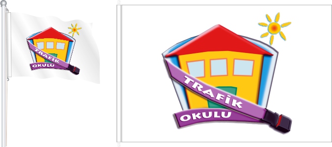 MEB Trafik Okulu Bayrak ve Flamaları