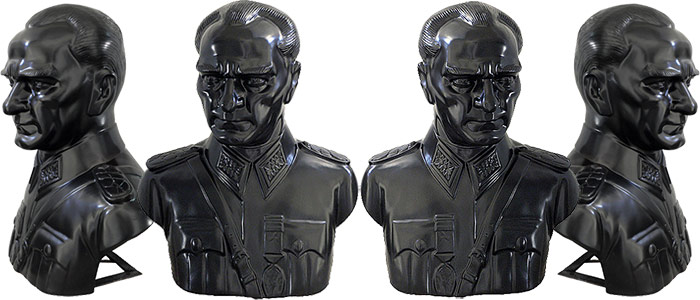 80 cm Fiberglass Maraşal Atatürk Büstü - 80FGAKM2