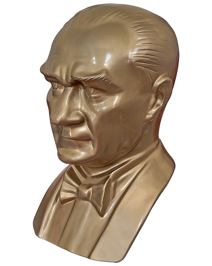 60 cm Fiberglass Atatürk Büstü - 60FGOM1