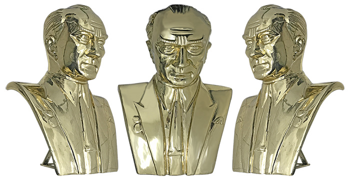 55 cm Pirinç Atatürk Büstü - 55PABKM