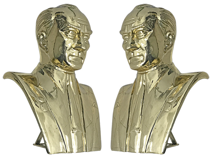 55 cm Pirinç Atatürk Büstü - 55PABKM