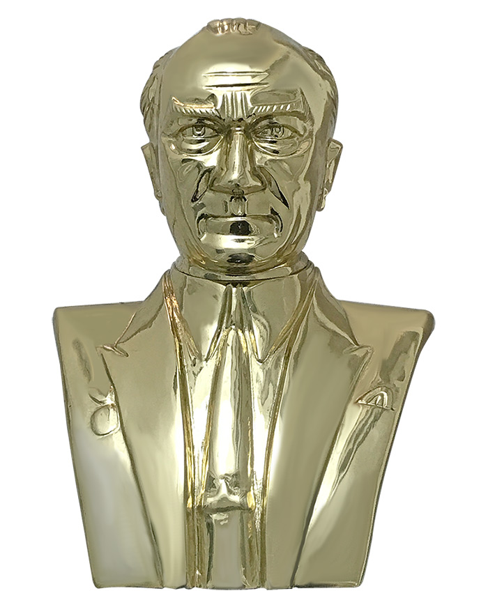 55 cm Pirinç Atatürk Büstü - 55PABKM