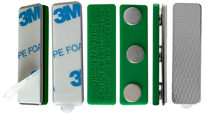 MYM06 Yeşil Üçlü Yaka İsimliği Magneti (Mıknatıs)