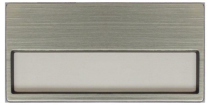PYK01 Plastik Yaka İsimliği - Gümüş