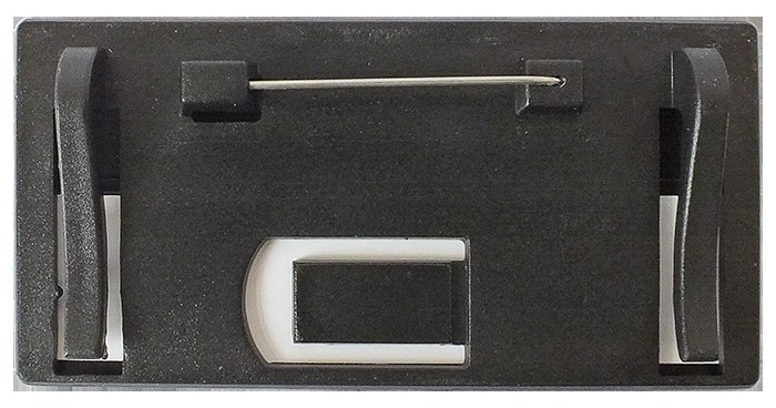 PYK01 Plastik Yaka İsimliği - Gümüş