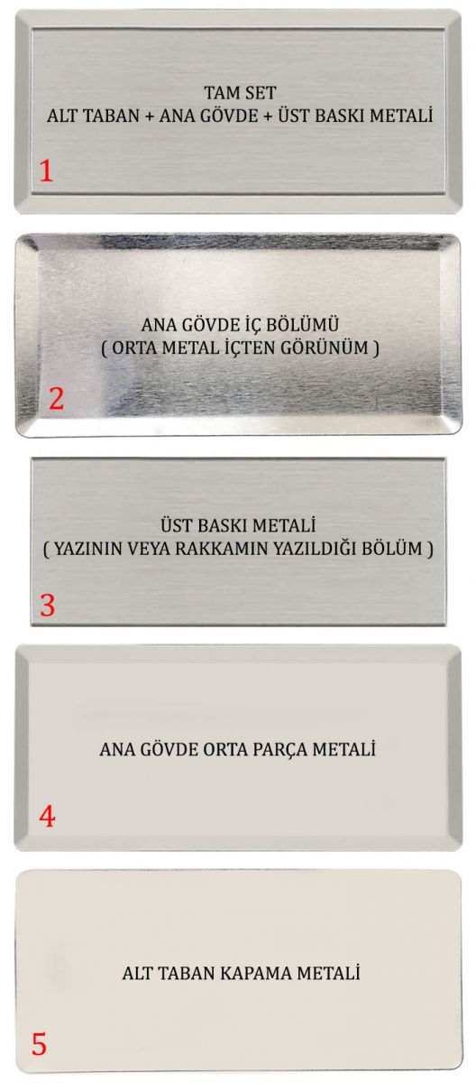 MYK01 Metal Yaka İsimliği