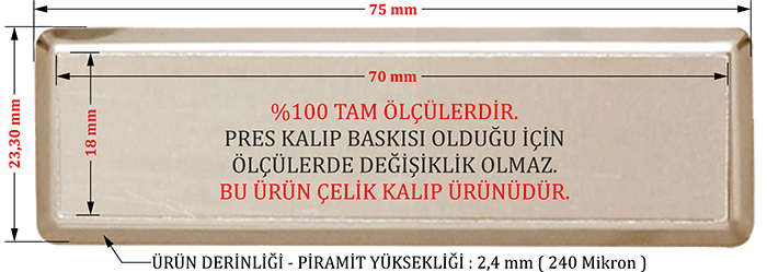 MYK03 Metal Yaka İsimliği