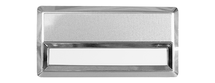 MYK06 Pencereli Metal Yaka İsimliği