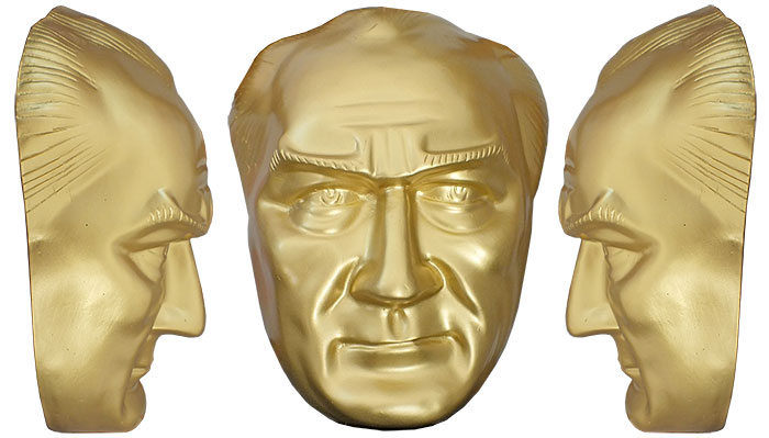 28 / 30 cm Fiberglass Atatürk Maskı