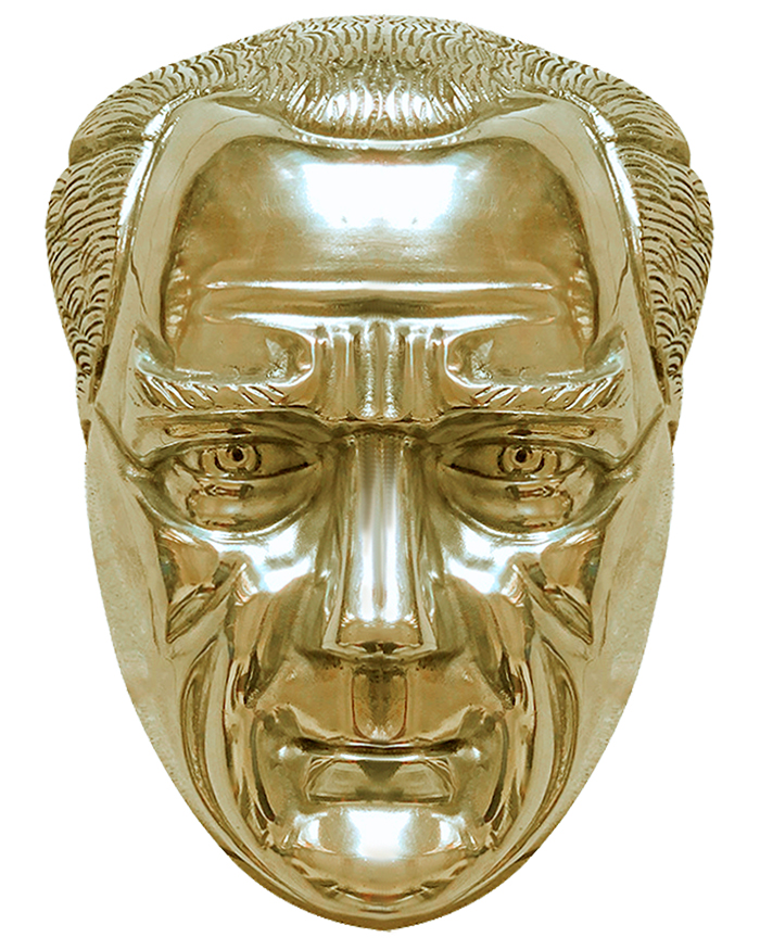 50 cm Pirinç Döküm Atatürk Maskı