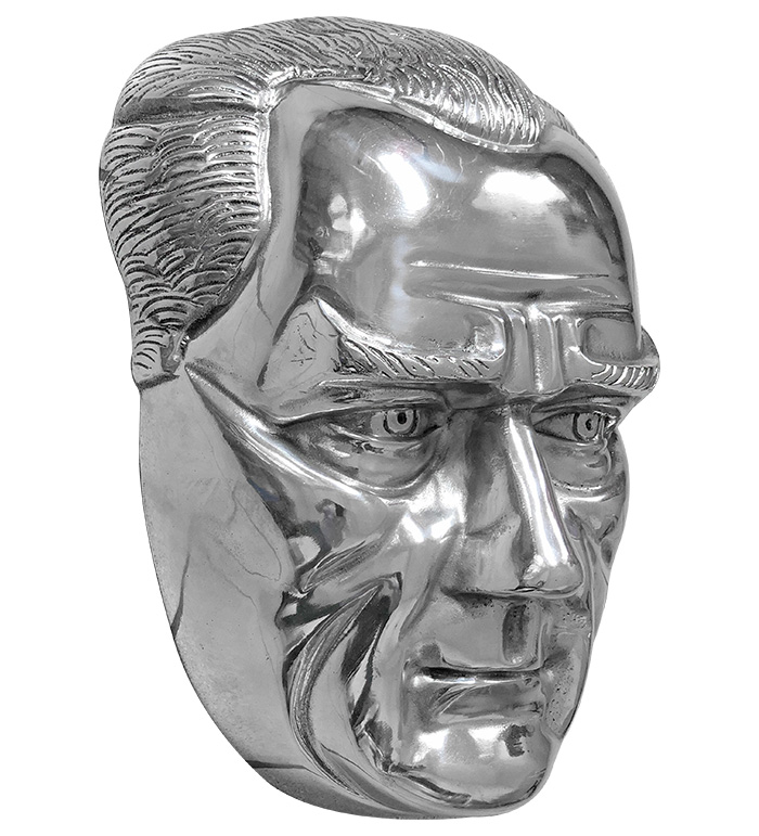 40 cm Döküm Alüminyum Atatürk Maskı