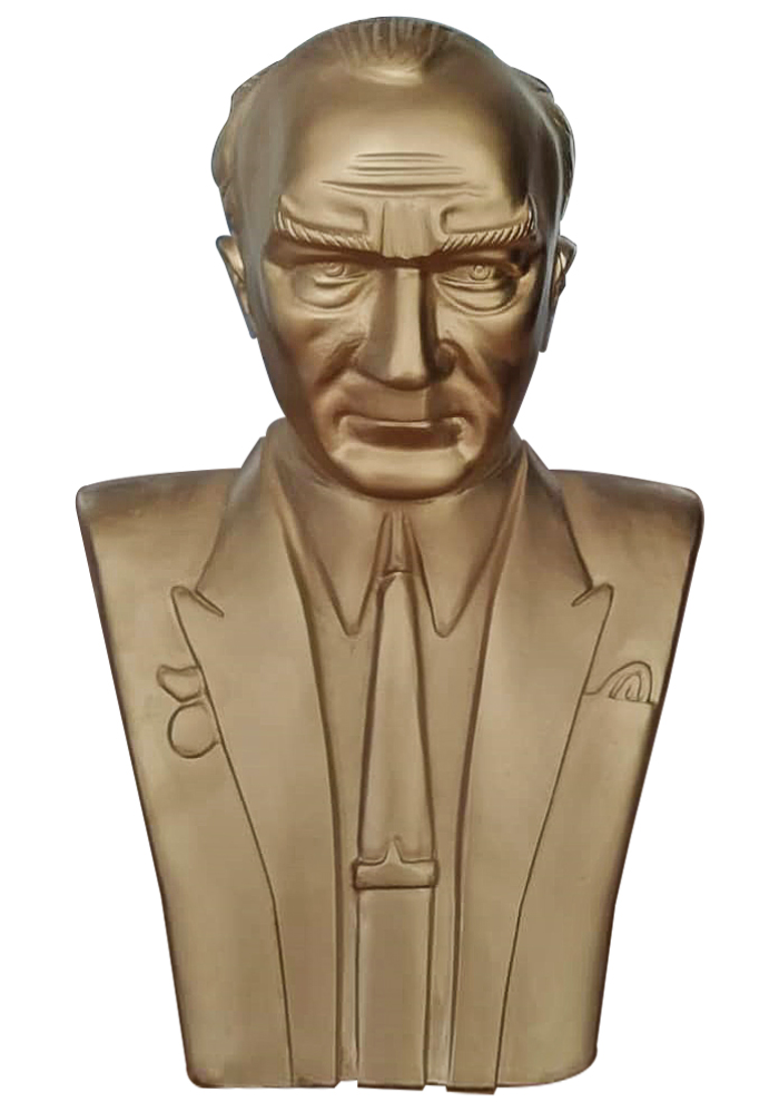 70 cm Alüminyum Atatürk Büstü - 70AABS