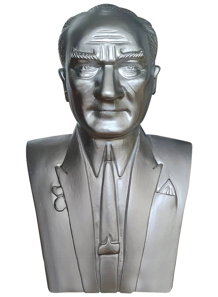 55 cm Alüminyum Atatürk Büstü - 55AABS