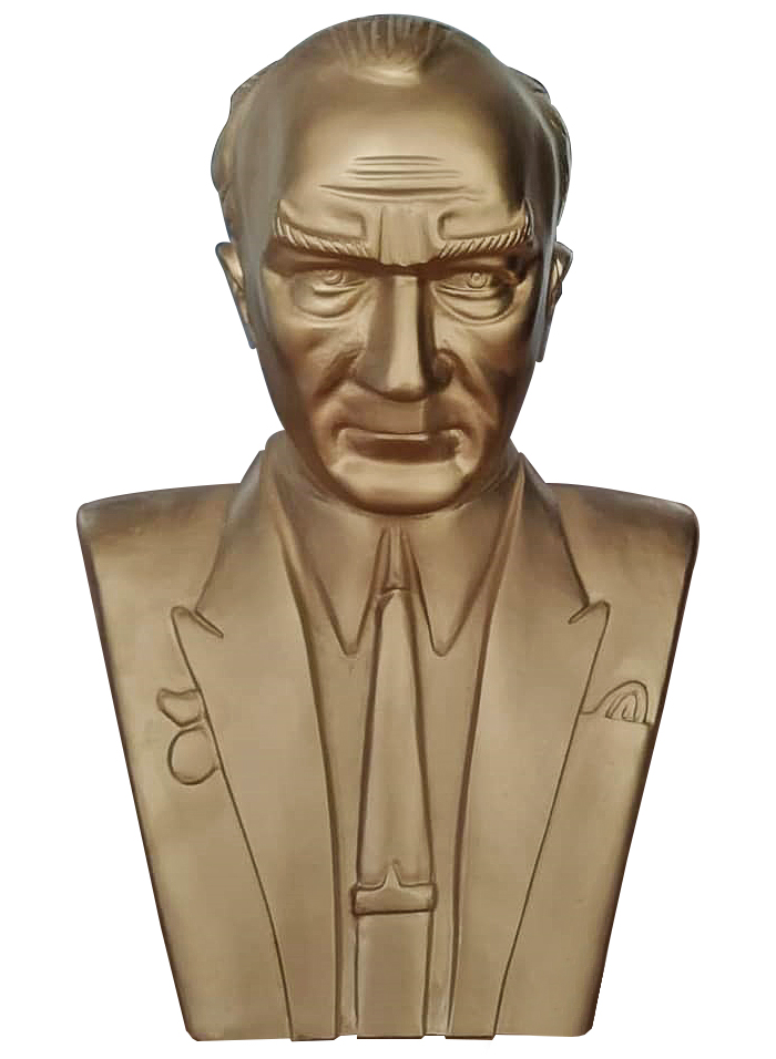 55 cm Alüminyum Atatürk Büstü - 55AABS