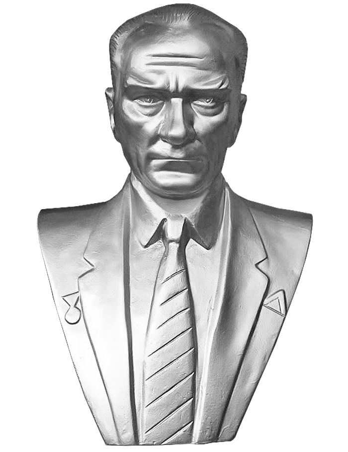 100 cm Alüminyum Atatürk Büstü - 100AABS