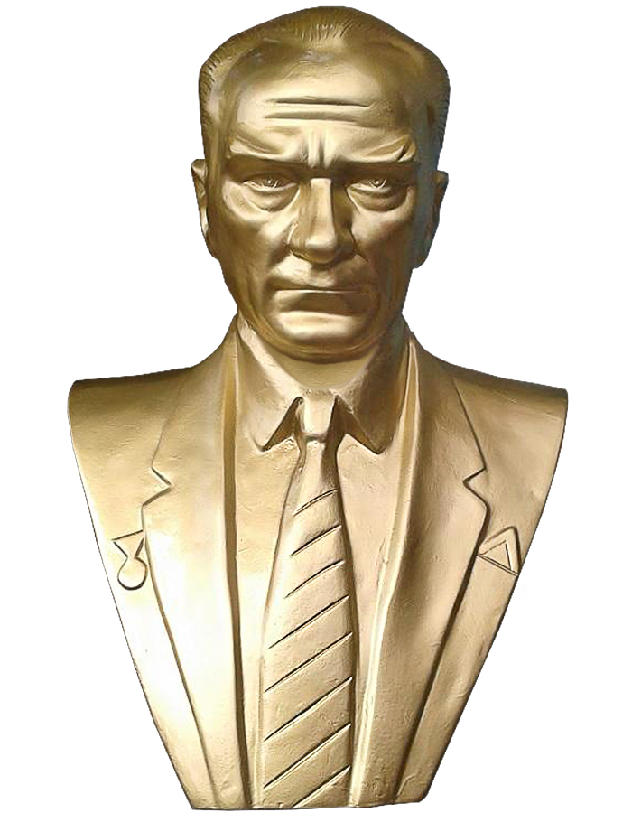100 cm Alüminyum Atatürk Büstü - 100AABS