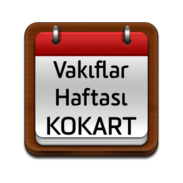 Vakıflar Haftası Kutlama Etkinlikleri İçin Saten Yaka Kokartı