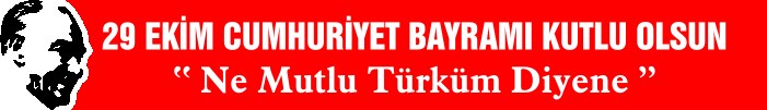 29 Ekim Cumhuriyet Bayramı Kutlamaları Saten Yaka Kokartı