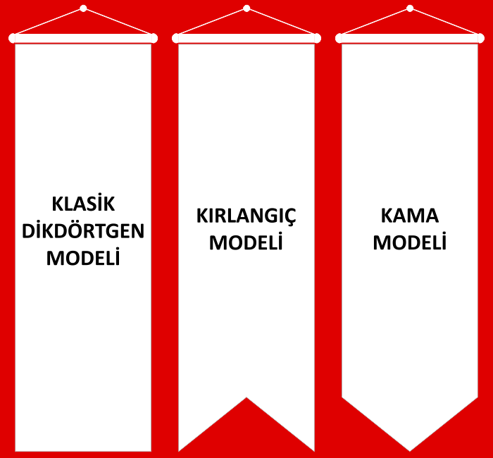 Dikdörtgen Modeli Bayrak Ölçüleri ve Modelleri