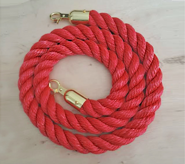 PBH02 Kırmızı Bariyer Halatı Kordon