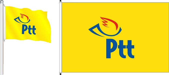 PTT Türkiye Posta Telgraf Teşkilatı Genel Müdürlüğü Bayrak ve Flamaları