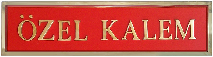Döküm Pirinç Harf Kapı Tabelaları ve Levhalar