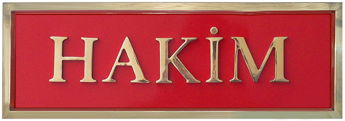 Döküm Pirinç Harf Kapı Tabelaları ve Levhalar