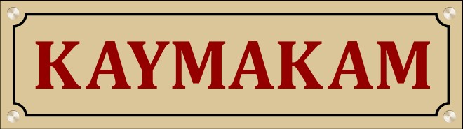 Kaymakam Makam Odası Kapı Tabelası ve Kapı Levhaları