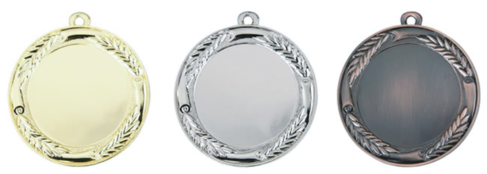 M2-İthal Madalya 7 cm Ø - Altın, Gümüş, Bronz