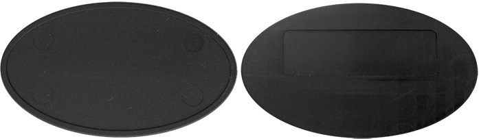 PYK05 Plastik Altlıklı Oval Metal Yaka İsimliği