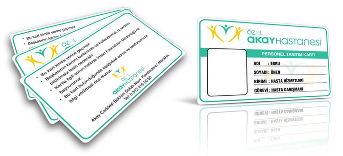 PVC Plastik Personel Yaka Kartı