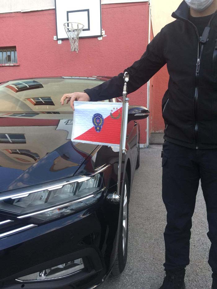 Makam Aracı Takmatik Otofors Bayrak Direği TOD63