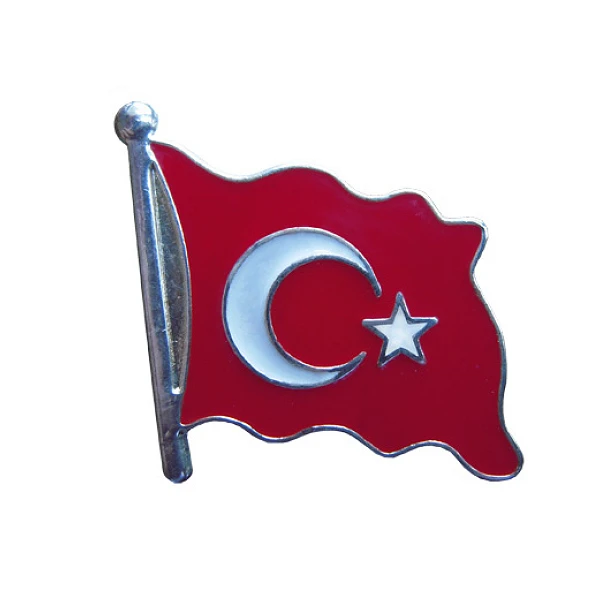 Türk Bayrağı Rozeti - TÜRK BAYRAĞI YAKA ROZETİ