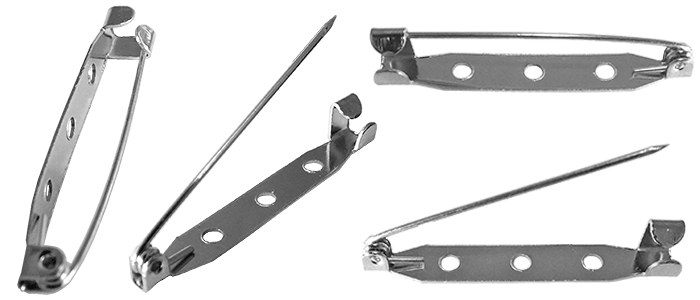 YK11 Metal Yaka İsimliği İğnesi - Broş İğnesi 38,5 mm