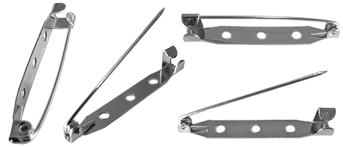 YK11 Metal Yaka İsimliği İğnesi - Broş İğnesi 38,5 mm