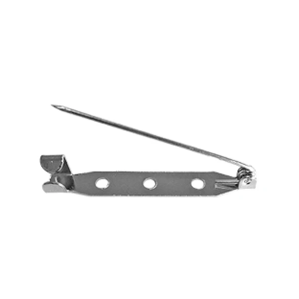 YK11 Metal Yaka İsimliği İğnesi - Broş İğnesi 38,5 mm